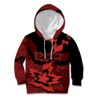 Canada Maple Leaf Kid Hoodie Unique Style Red Version - Wonder Print Shop
