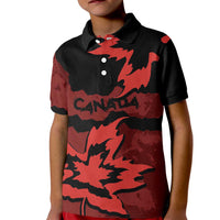 Canada Maple Leaf Kid Polo Shirt Unique Style Red Version - Wonder Print Shop