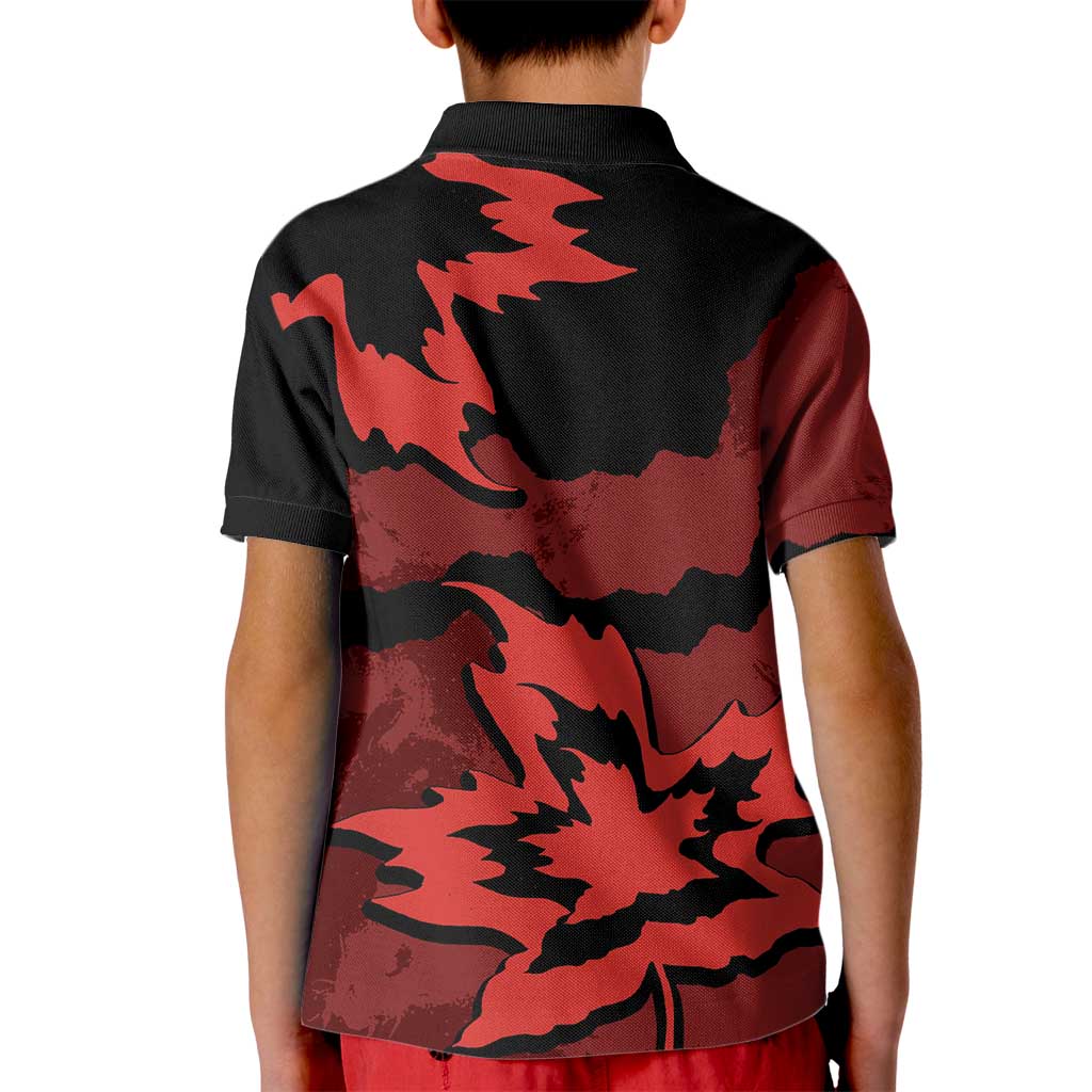 Canada Maple Leaf Kid Polo Shirt Unique Style Red Version - Wonder Print Shop