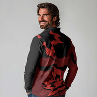Canada Maple Leaf Long Sleeve Polo Shirt Unique Style Red Version - Wonder Print Shop