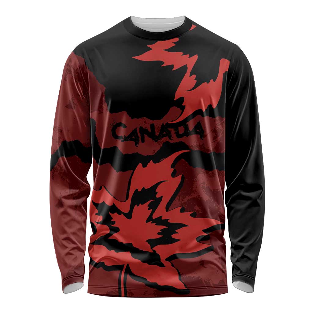 Canada Maple Leaf Long Sleeve Shirt Unique Style Red Version - Wonder Print Shop