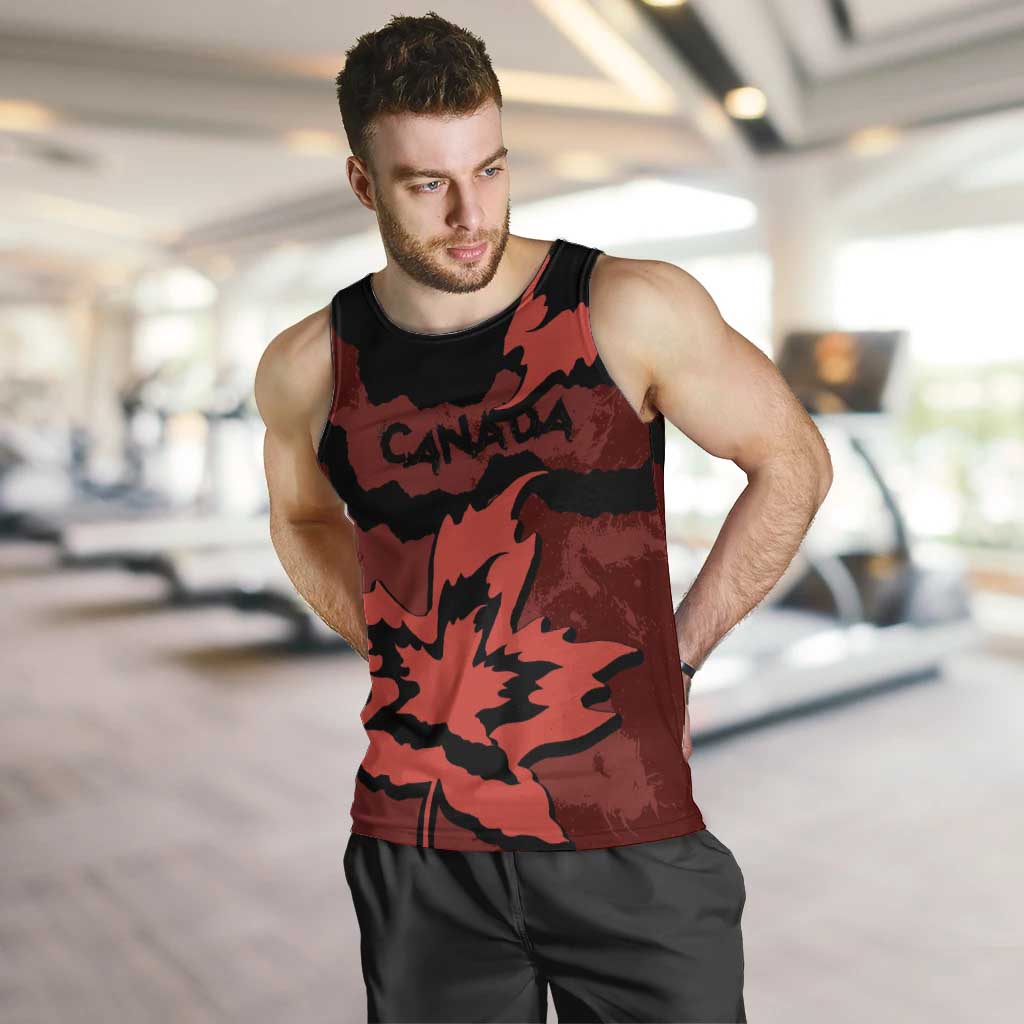Canada Maple Leaf Men Tank Top Unique Style Red Version - Wonder Print Shop