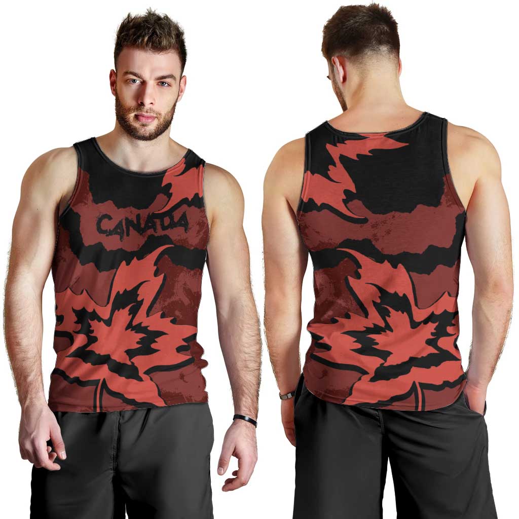 Canada Maple Leaf Men Tank Top Unique Style Red Version - Wonder Print Shop