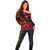 Canada Maple Leaf Off Shoulder Sweater Unique Style Red Version - Wonder Print Shop