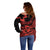Canada Maple Leaf Off Shoulder Sweater Unique Style Red Version - Wonder Print Shop