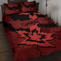 Canada Maple Leaf Quilt Bed Set Unique Style Red Version - Wonder Print Shop