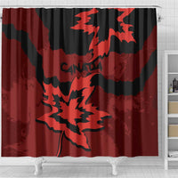 Canada Maple Leaf Shower Curtain Unique Style Red Version - Wonder Print Shop