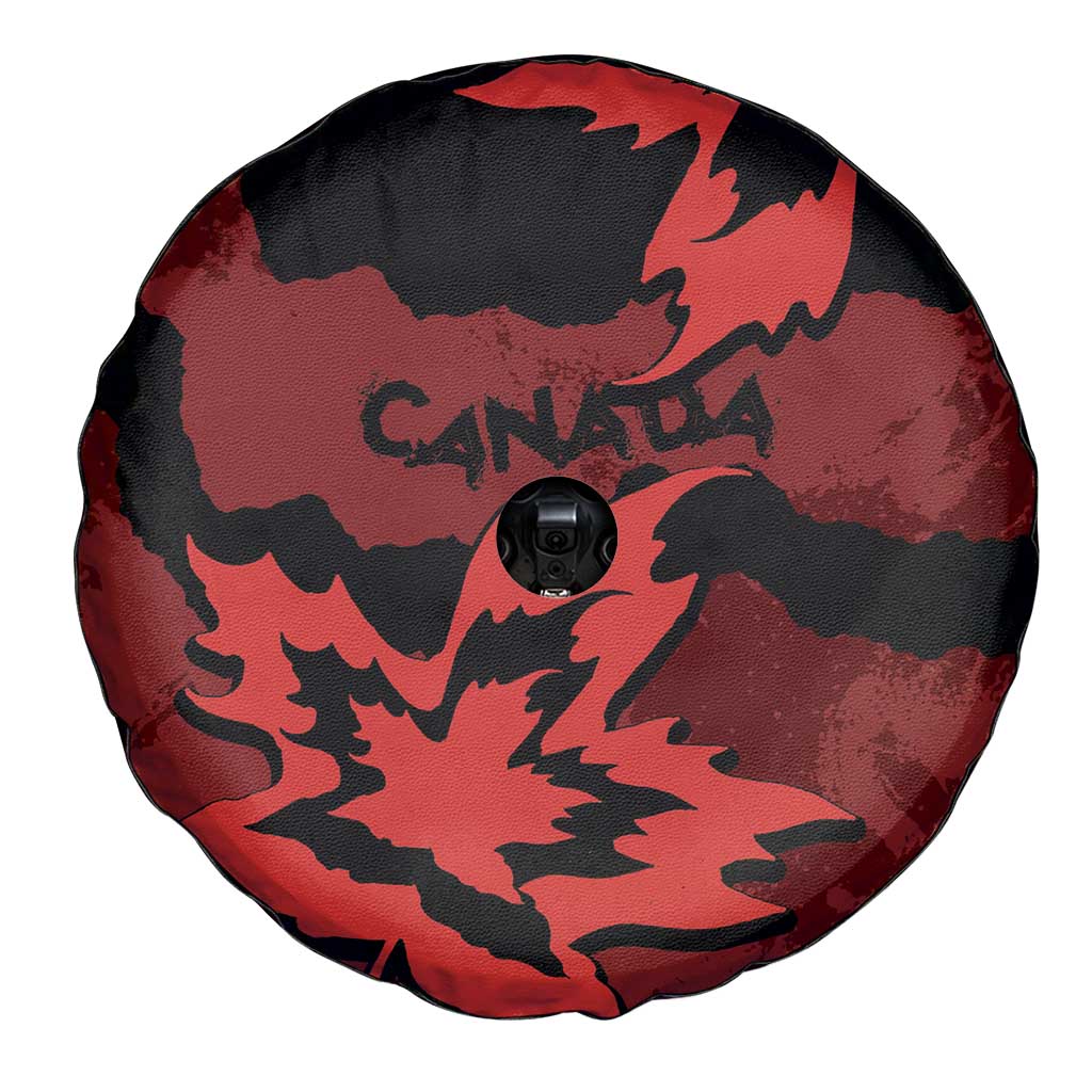 Canada Maple Leaf Spare Tire Cover Unique Style Red Version - Wonder Print Shop