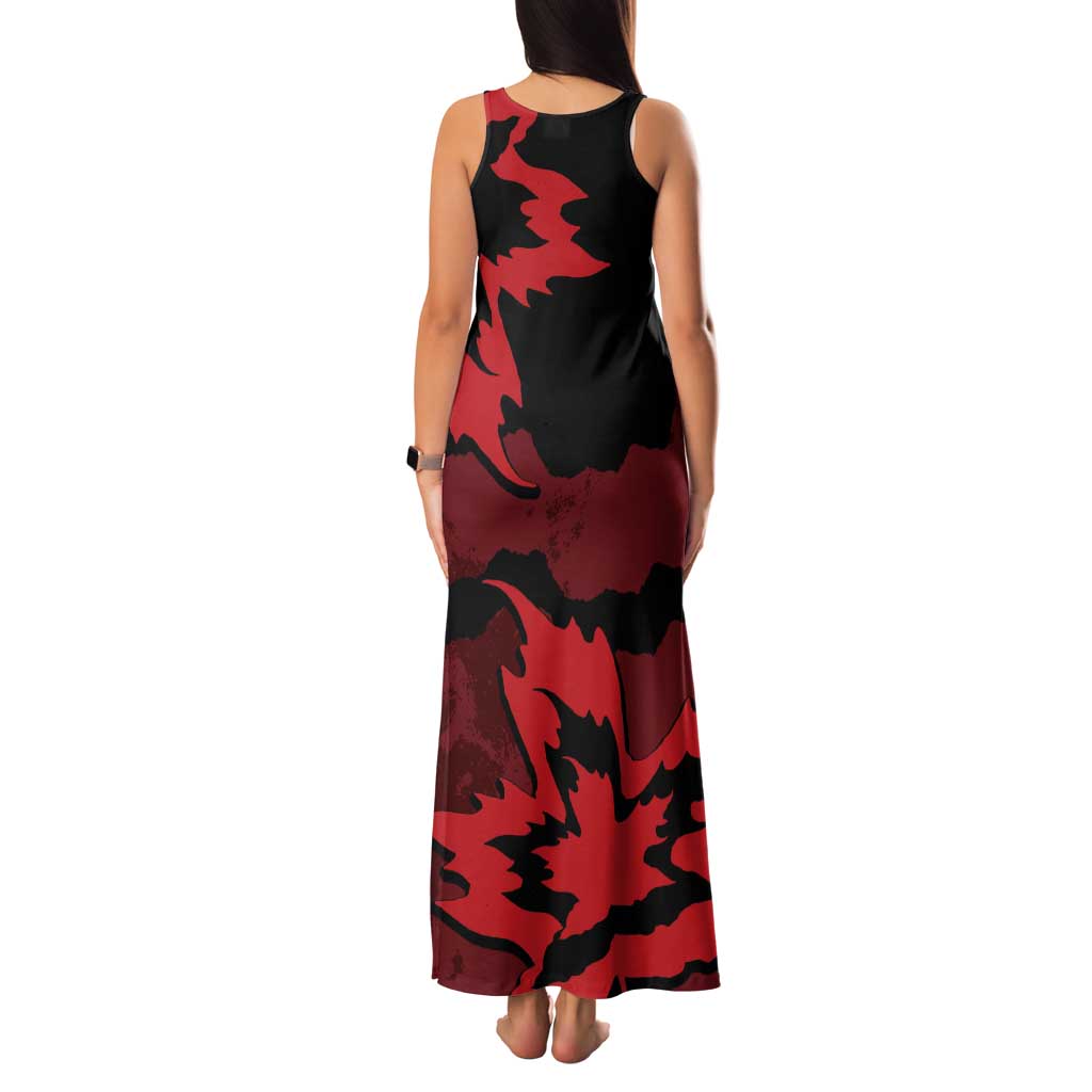 Canada Maple Leaf Tank Maxi Dress Unique Style Red Version - Wonder Print Shop