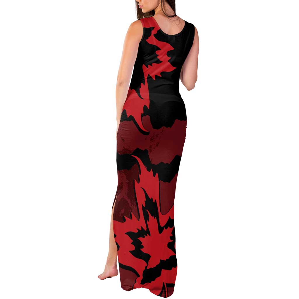 Canada Maple Leaf Tank Maxi Dress Unique Style Red Version - Wonder Print Shop