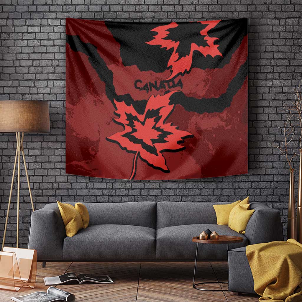Canada Maple Leaf Tapestry Unique Style Red Version - Wonder Print Shop