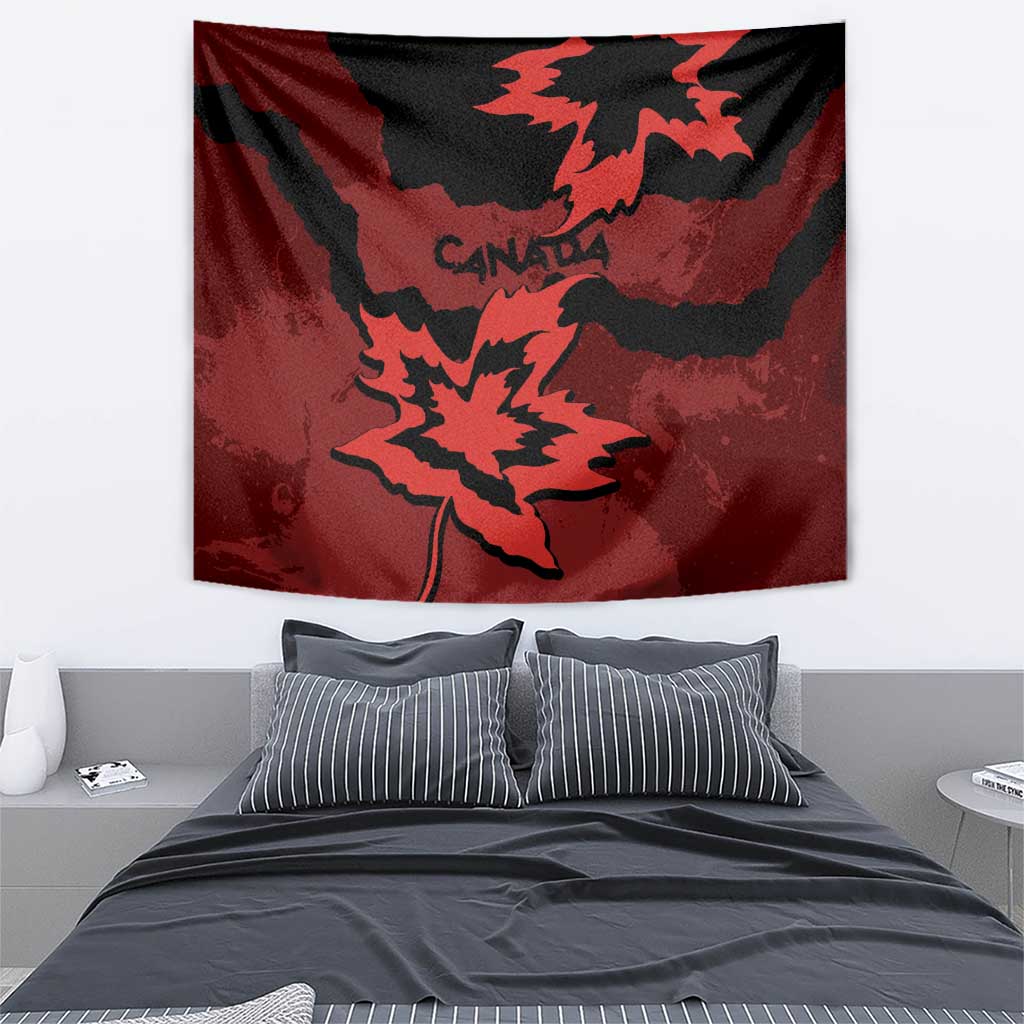 Canada Maple Leaf Tapestry Unique Style Red Version - Wonder Print Shop