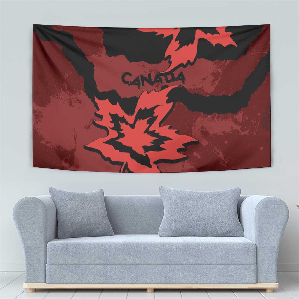 Canada Maple Leaf Tapestry Unique Style Red Version - Wonder Print Shop