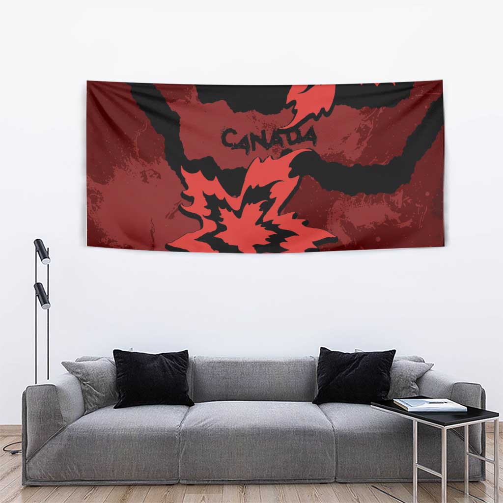 Canada Maple Leaf Tapestry Unique Style Red Version - Wonder Print Shop