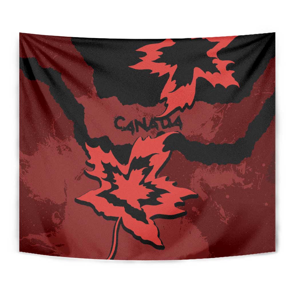Canada Maple Leaf Tapestry Unique Style Red Version - Wonder Print Shop
