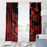 Canada Maple Leaf Window Curtain Unique Style Red Version - Wonder Print Shop