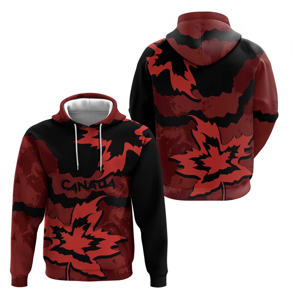 Canada Maple Leaf Zip Hoodie Unique Style Red Version - Wonder Print Shop