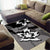Canada Maple Leaf Area Rug Unique Style Black Version - Wonder Print Shop