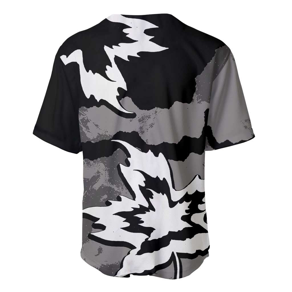 Canada Maple Leaf Baseball Jersey Unique Style Black Version - Wonder Print Shop