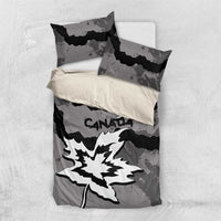 Canada Maple Leaf Bedding Set Unique Style Black Version - Wonder Print Shop