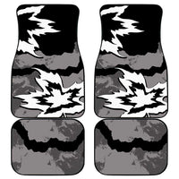 Canada Maple Leaf Car Mats Unique Style Black Version - Wonder Print Shop