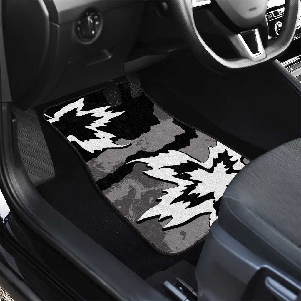 Canada Maple Leaf Car Mats Unique Style Black Version - Wonder Print Shop