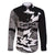 Canada Maple Leaf Family Matching Long Sleeve Bodycon Dress and Hawaiian Shirt Unique Style Black Version - Wonder Print Shop