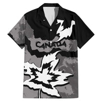 Canada Maple Leaf Family Matching Mermaid Dress and Hawaiian Shirt Unique Style Black Version - Wonder Print Shop
