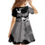 Canada Maple Leaf Family Matching Off Shoulder Short Dress and Hawaiian Shirt Unique Style Black Version - Wonder Print Shop