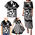 Canada Maple Leaf Family Matching Puletasi and Hawaiian Shirt Unique Style Black Version - Wonder Print Shop