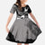 Canada Maple Leaf Family Matching Short Sleeve Bodycon Dress and Hawaiian Shirt Unique Style Black Version - Wonder Print Shop