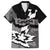 Canada Maple Leaf Family Matching Short Sleeve Bodycon Dress and Hawaiian Shirt Unique Style Black Version - Wonder Print Shop