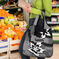 Canada Maple Leaf Grocery Bag Unique Style Black Version - Wonder Print Shop