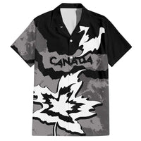 Canada Maple Leaf Hawaiian Shirt Unique Style Black Version - Wonder Print Shop