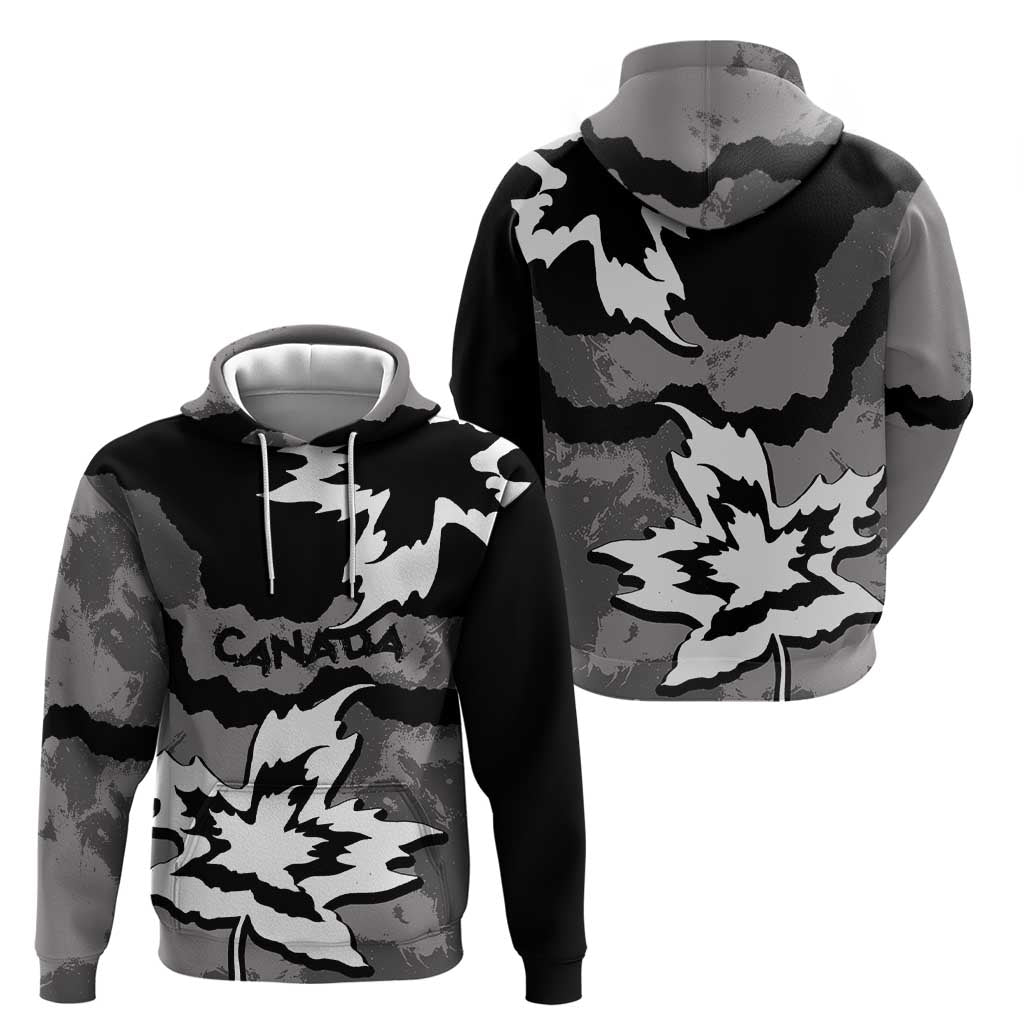 Canada Maple Leaf Hoodie Unique Style Black Version - Wonder Print Shop