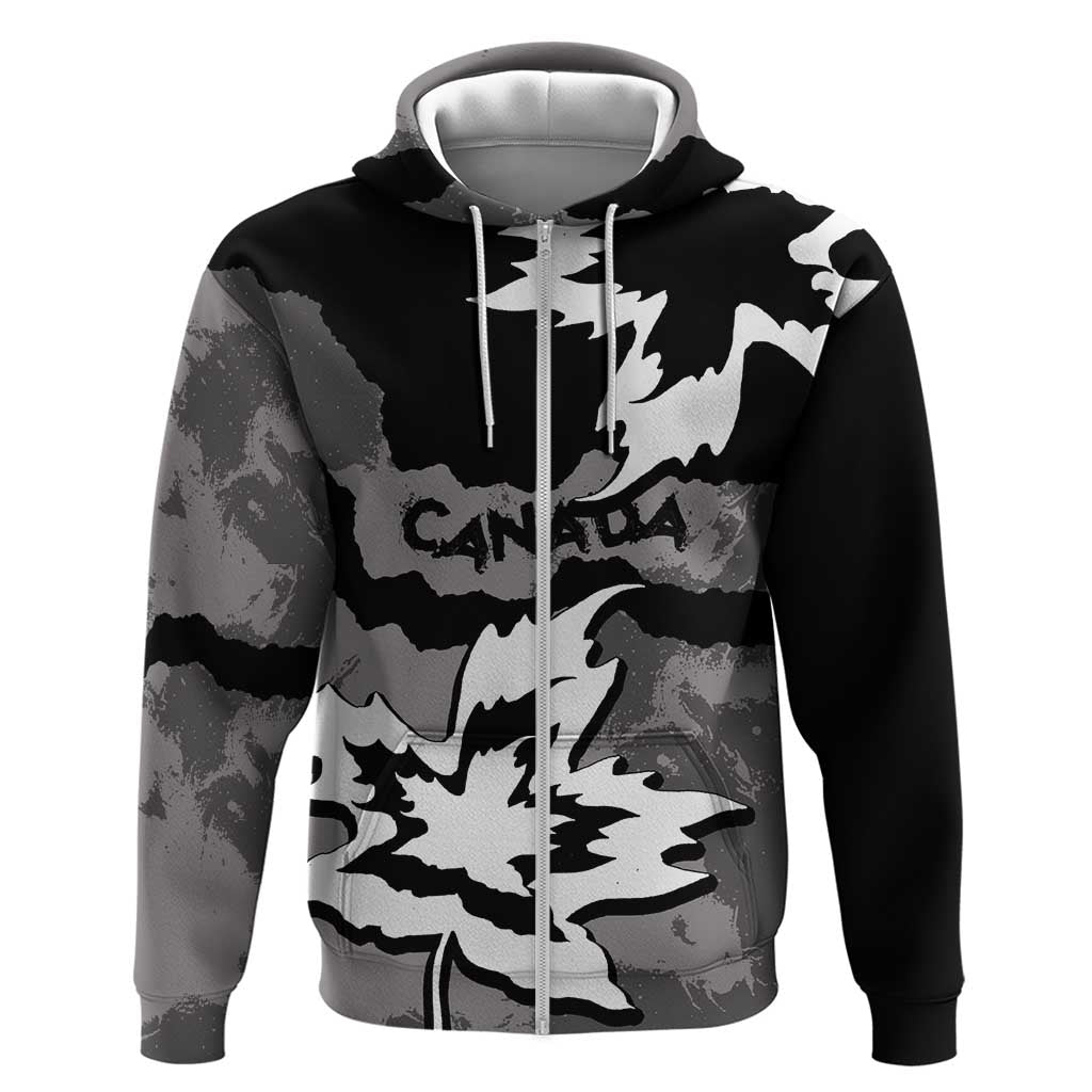 Canada Maple Leaf Hoodie Unique Style Black Version - Wonder Print Shop
