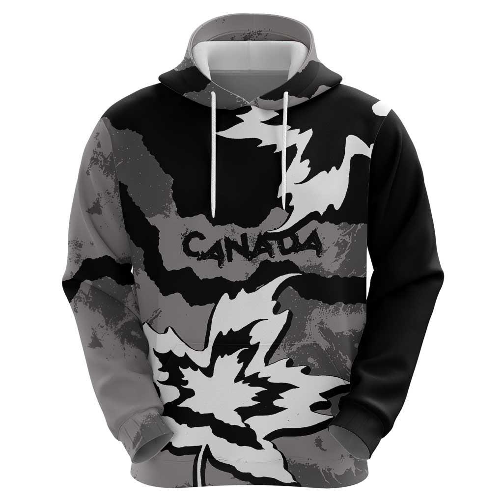 Canada Maple Leaf Hoodie Unique Style Black Version - Wonder Print Shop