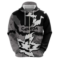 Canada Maple Leaf Hoodie Unique Style Black Version - Wonder Print Shop