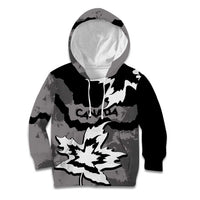 Canada Maple Leaf Kid Hoodie Unique Style Black Version - Wonder Print Shop