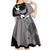 Canada Maple Leaf Kid Short Sleeve Dress Unique Style Black Version - Wonder Print Shop