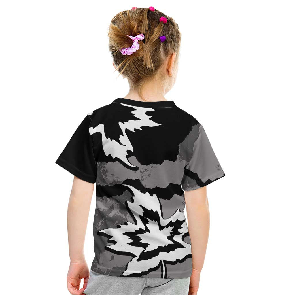 Canada Maple Leaf Kid T Shirt Unique Style Black Version - Wonder Print Shop