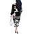 Canada Maple Leaf Off The Shoulder Long Sleeve Dress Unique Style Black Version - Wonder Print Shop