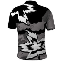 Canada Maple Leaf Polo Shirt Unique Style Black Version - Wonder Print Shop