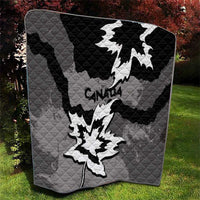 Canada Maple Leaf Quilt Unique Style Black Version - Wonder Print Shop