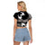 Canada Maple Leaf Raglan Cropped T Shirt Unique Style Black Version - Wonder Print Shop