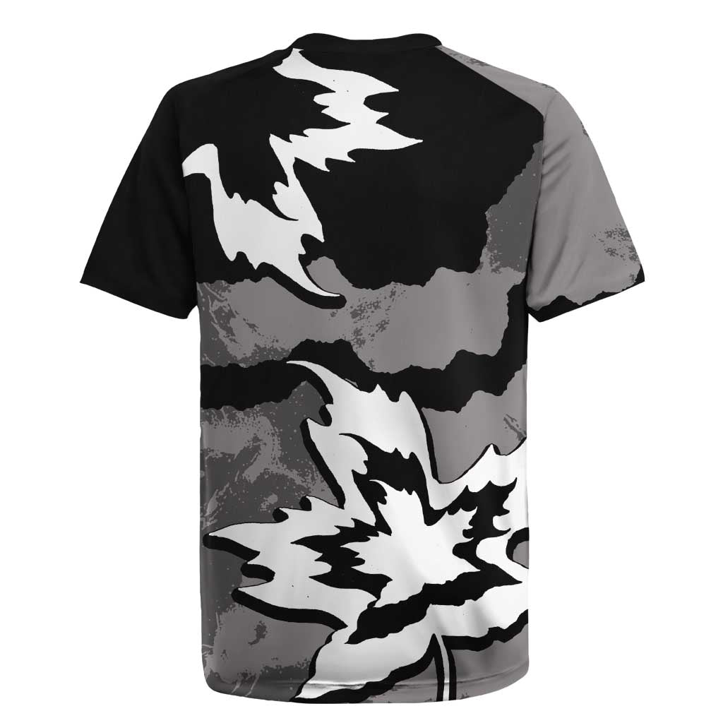 Canada Maple Leaf Rugby Jersey Unique Style Black Version - Wonder Print Shop