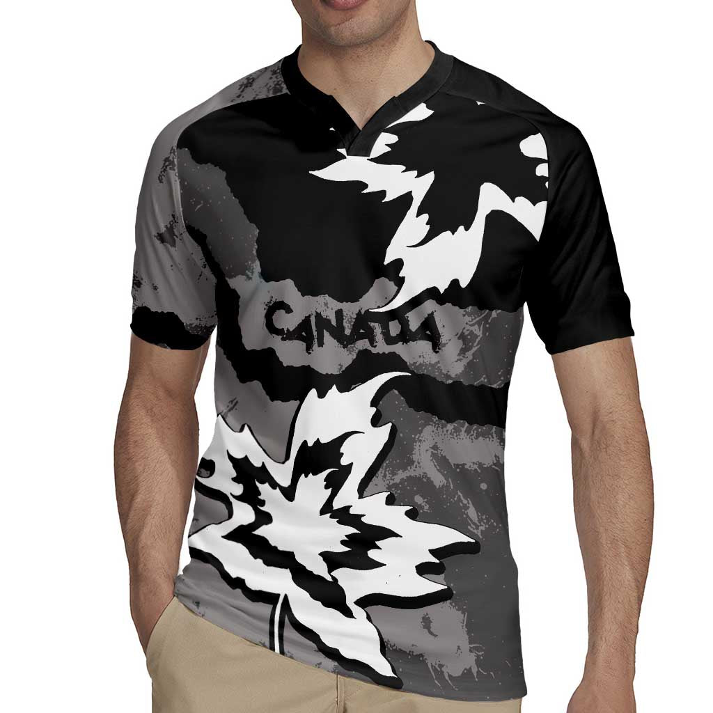 Canada Maple Leaf Rugby Jersey Unique Style Black Version - Wonder Print Shop