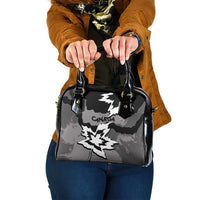 Canada Maple Leaf Shoulder Handbag Unique Style Black Version - Wonder Print Shop