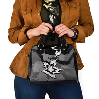 Canada Maple Leaf Shoulder Handbag Unique Style Black Version - Wonder Print Shop