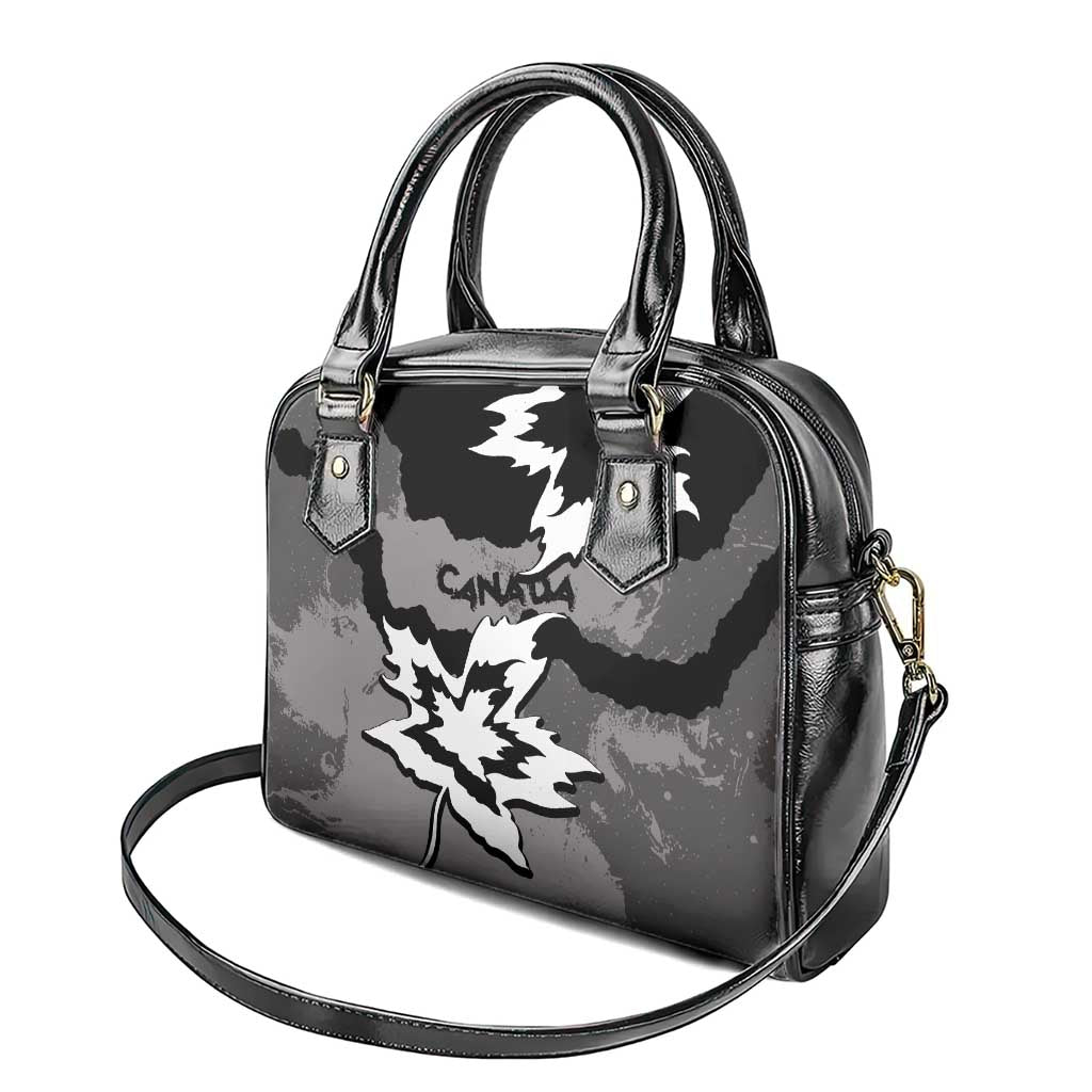 Canada Maple Leaf Shoulder Handbag Unique Style Black Version - Wonder Print Shop